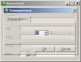 Numerimal Transparency